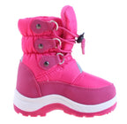 snowboots met koord junior roze maat 20/21