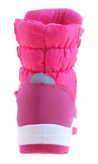 snowboots met koord junior roze maat 28/29