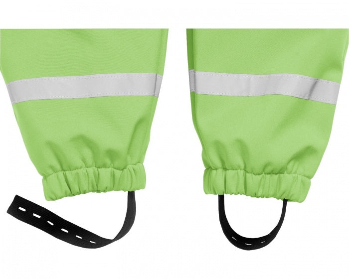 softshell regenbroek groen junior maat 74
