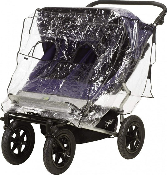 universele regenhoes tweelingenwagen breed transparant