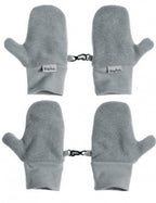 winterwanten junior fleece grijs maat 2