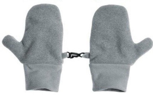 winterwanten junior fleece grijs maat 4