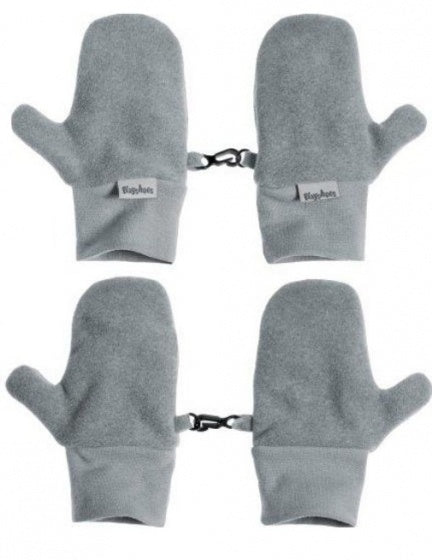 winterwanten junior fleece grijs maat 4