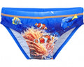 zwembroek Koraal UV-werend blauw maat 122/128
