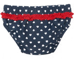 zwemluier Hartjes UV-werend meisjes blauw maat 74/80