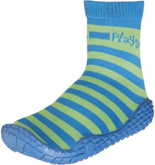 zwemsokken junior blauw/groen maat 22/23