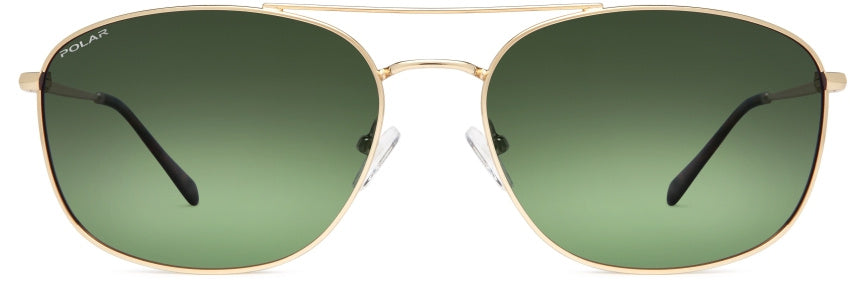 zonnebril Aviator 673 gepolariseerd Cat. 4 groen/goud