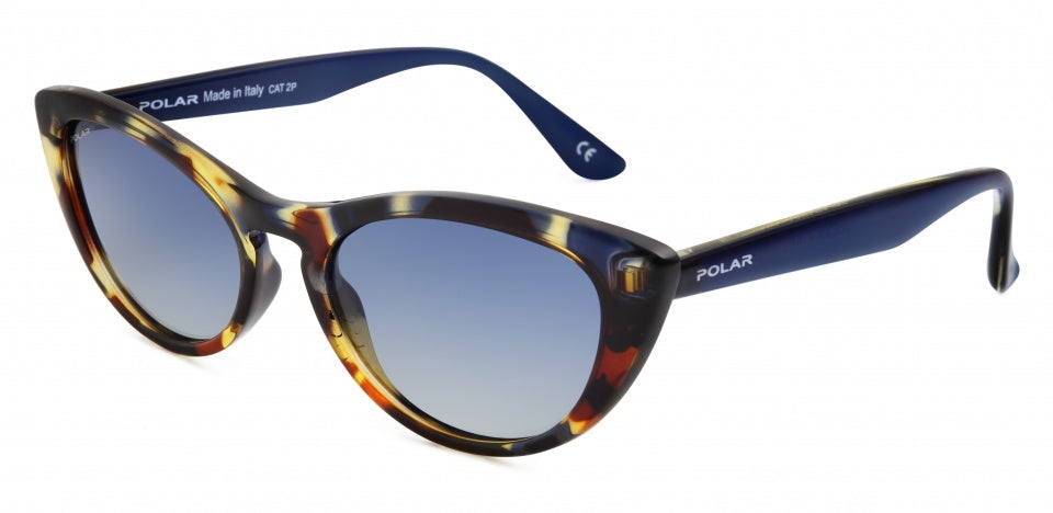 Polar Zonnebril dames gepolariseerd gevlamd bruin/blauw