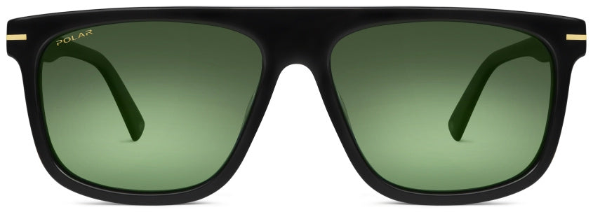 zonnebril Gold 100 gepolariseerd Cat. 4 zwart/groen