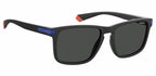 zonnebril 2088/S unisex cat. 3 polycarbonaat zwart/blauw