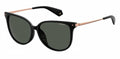 zonnebril 4076 807/M9 dames long-tip zwart/grijs