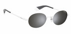 zonnebril 6066/S unisex cat. 3 rond RVS wit/grijs