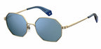 zonnebril 6066/S unisex cat. 3 multishape RVS goud/blauw