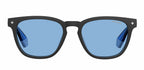 zonnebril 6080/G/CS cat. 3 vierkant staal zwart/blauw