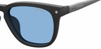 zonnebril 6080/G/CS cat. 3 vierkant staal zwart/blauw