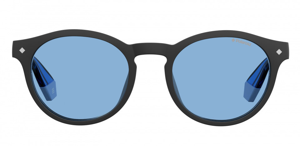 zonnebril 6081/G/CS cat. 3 panto staal zwart/grijs/blauw
