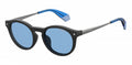 zonnebril 6081/G/CS cat. 3 panto staal zwart/grijs/blauw