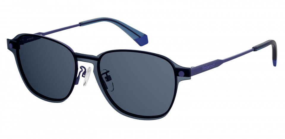 zonnebril 6119/G/CS cat. 3 vierkant RVS blauw