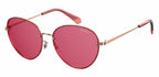zonnebril 4090/S dames cat. 3 ovaal staal roze/goud