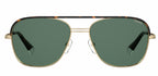 zonnebril 2108/S/X heren cat.3 piloot RVS goud/groen