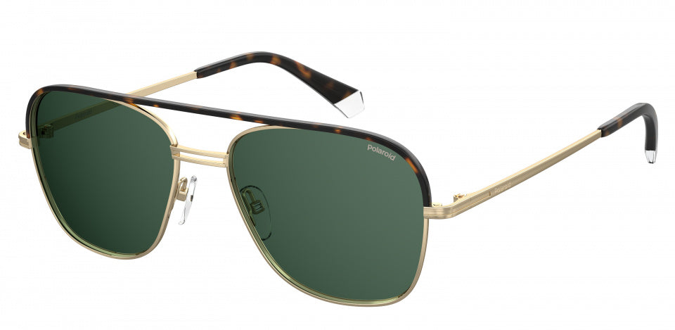 zonnebril 2108/S/X heren cat.3 piloot RVS goud/groen