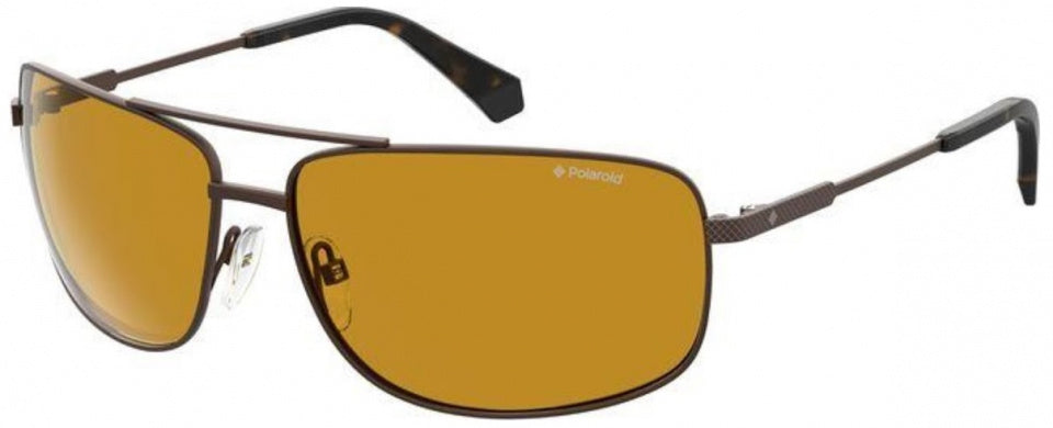 zonnebril PLD 2101/S 003/UC heren 63 mm bruin/geel