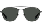zonnebril PLD 2106/G/S heren RVS 57 mm zwart/grijs