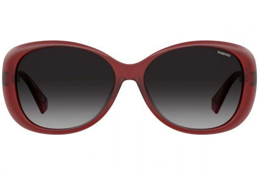 zonnebril PLD 4097/S 085 dames 58 mm rood/grijs