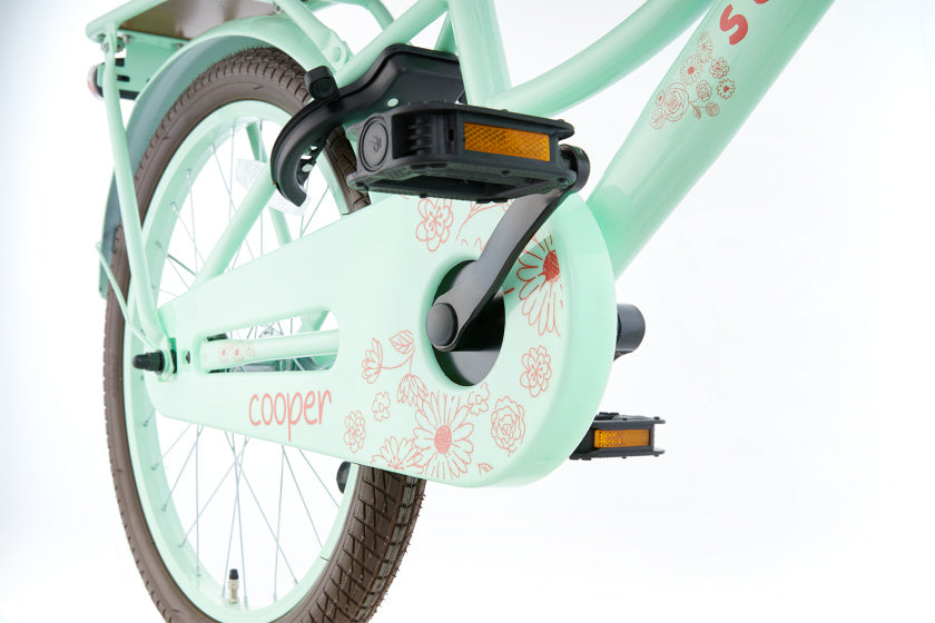 Supersuper Meisjesfiets cooper bamboo 20 staal pistache