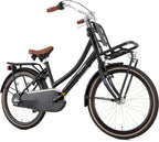 Popal Daily Dutch Basic+ 22 Inch 35 cm Meisjes 3V Terugtraprem Matzwart