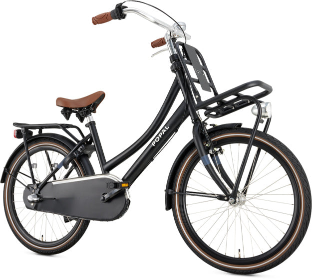 Popal Daily Dutch Basic+ 22 Inch 35 cm Meisjes 3V Terugtraprem Matzwart