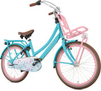 Popal Daily Dutch Basic+ 22 Inch 35 cm Meisjes 3V Terugtraprem Turquoise/Roze