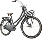 Popal Meisjesfiets daily dutch basic+ 26 :: matt black :: 26 inch staal k63