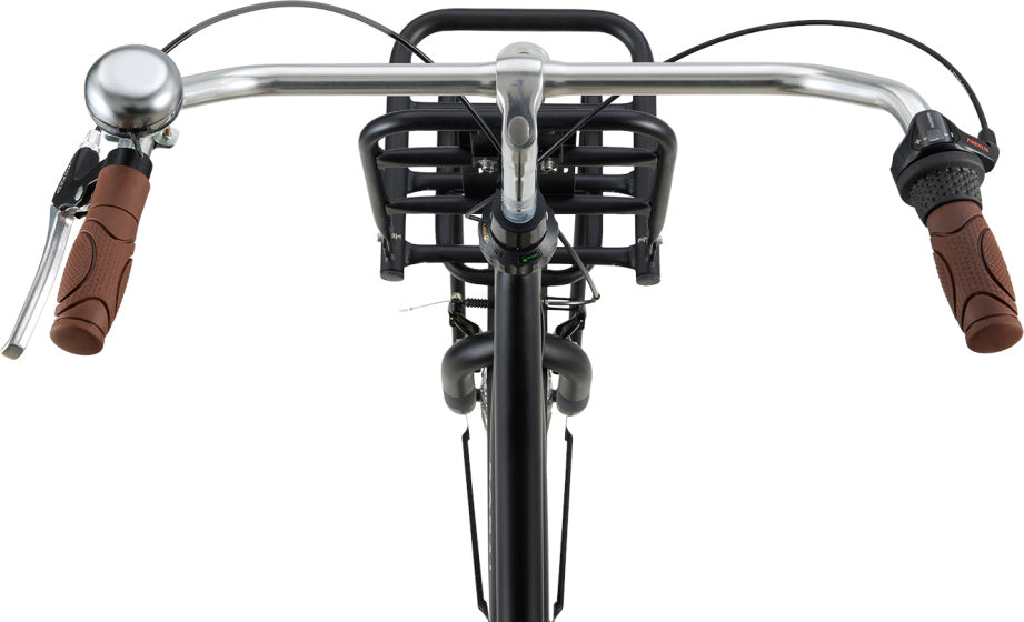 Popal Meisjesfiets daily dutch basic+ 26 :: matt black :: 26 inch staal k63