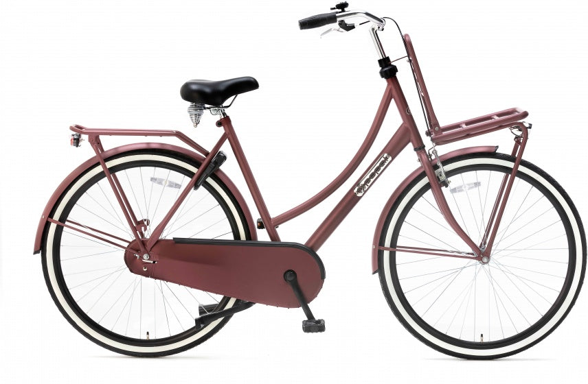 Popal | Damesfiets | Daily Dutch Basic 28 | Staal | Rood