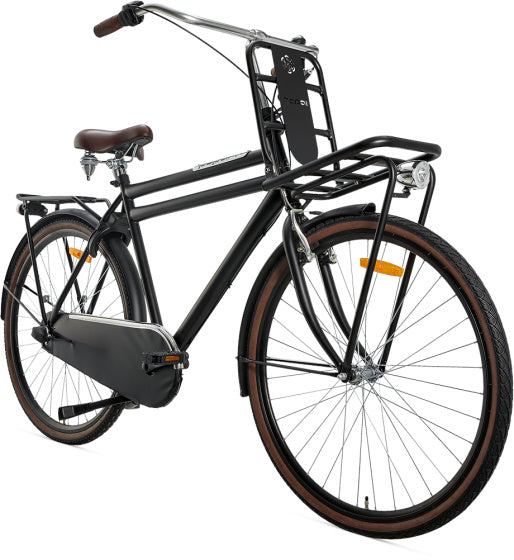 Popal Daily Dutch Basic+ 28 Inch 50 cm Heren 3V Terugtraprem Matzwart
