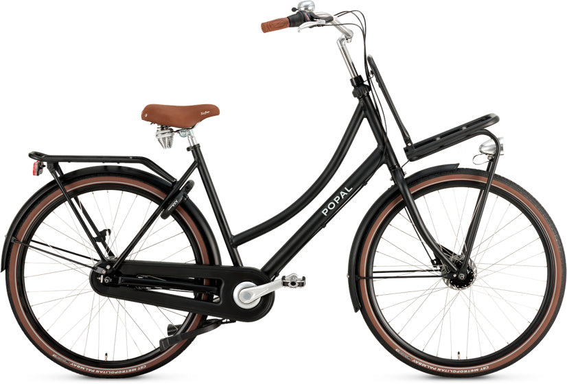 Popal Damesfiets daily dutch prestige n7 rb nd :: matt black :: 28 inch / 47 cm aluminium k63