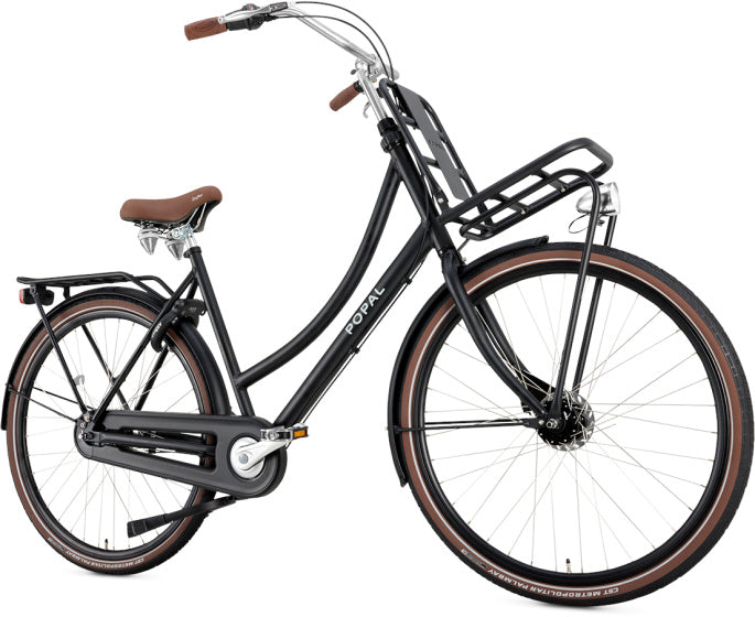 Popal Daily Dutch Prestige 28 Inch 53 cm Dames 7V Rollerbrake Matzwart