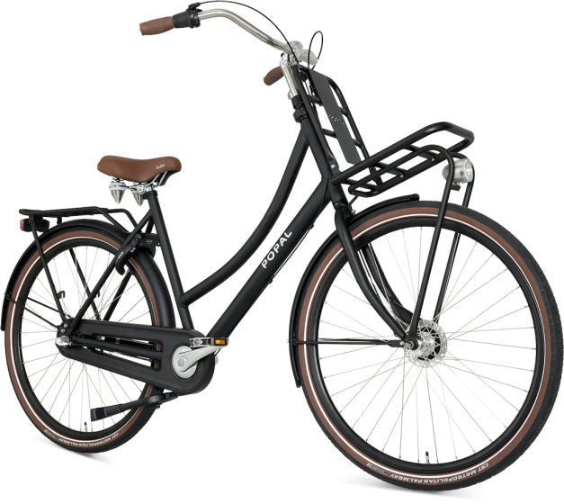 Popal Daily Dutch Prestige 28 Inch 59 cm Dames 3V Terugtraprem Matzwart