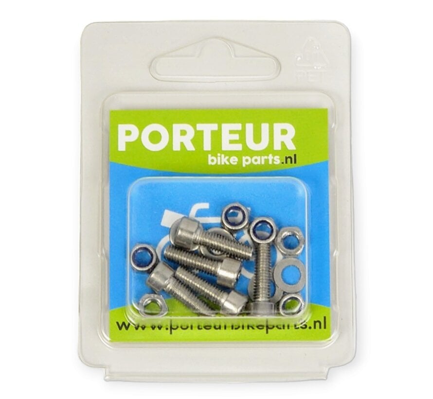 Porteur bout en moer m5 inbus rvs