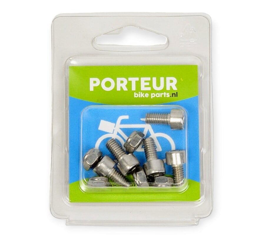 Porteur bout en moer m6 inbus rvs