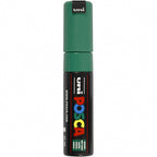 Uni posca verfmarker 8k donkergroen - beitelpunt 8mm
