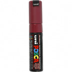 Uni posca verfmarker 8k wijnrood - beitelpunt 8mm
