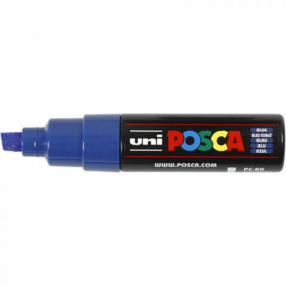 Uni posca verfmarker 8k donkerblauw