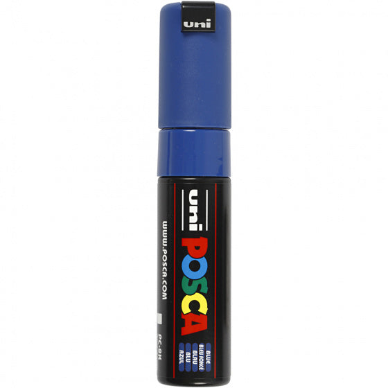 Uni posca verfmarker 8k donkerblauw