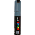 Uni posca verfmarker 8k leigrijs - beitelpunt 8mm