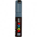 Uni posca verfmarker 8k leigrijs - beitelpunt 8mm