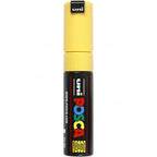 Uni posca verfmarker 8k geel - beitelpunt 8mm