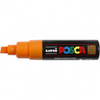 Uni posca verfmarker 8k oranje - beitelpunt 8mm