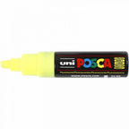 Uni posca verfmarker 8k neon geel- beitelpunt 8mm